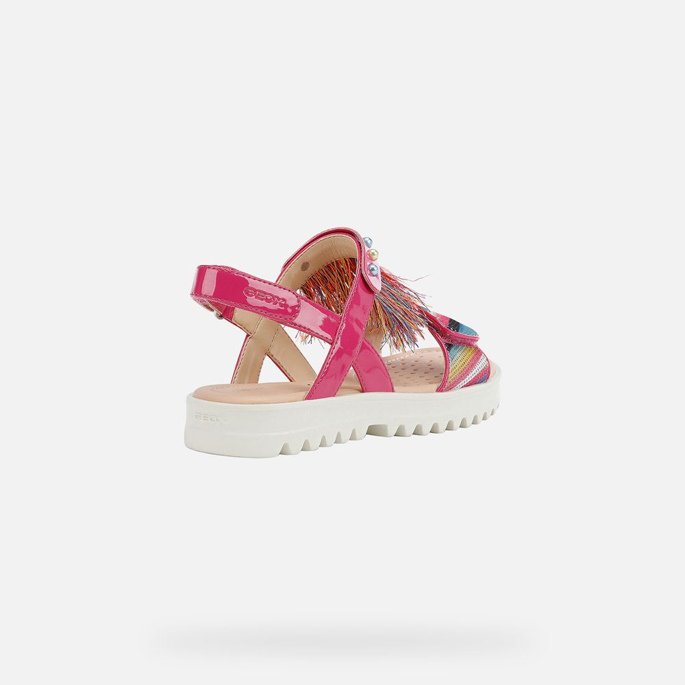 Sandalias Geox Menina Rosa - Coralie - ASPBV6305